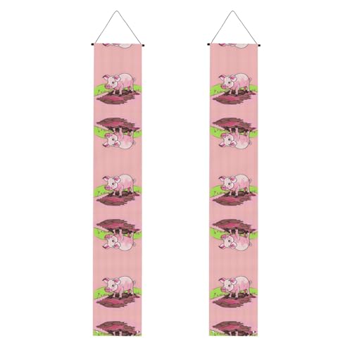 Banner mit rosa Ferkel – vielseitige Party-Dekorationen, perfekt für Haustür, Wand, Terrasse und mehr Banner mit rosa Ferkel – vielseitige Party-Dekorationen, perfekt für Haustür, Wand, Terrasse und mehr von SamLng