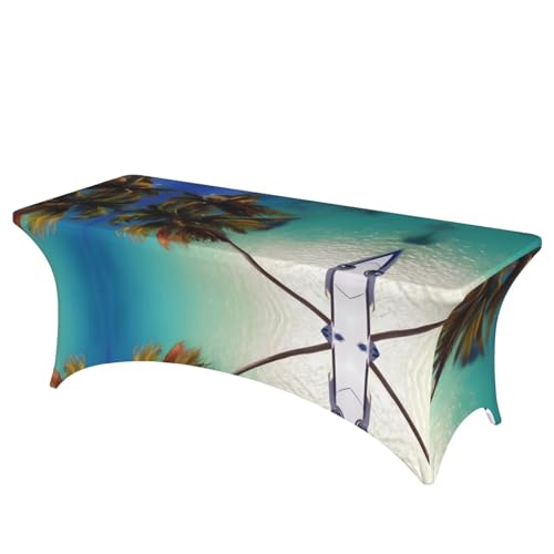Beach Coconut Sunshine Volldruck Rechteckige Tischdecke für Hochzeiten & Partys - Dehnbare, langlebige Terrassenbankett-Tischdecke Beach Coconut Sunshine Volldruck Rechteckige Tischdecke für Hochzeiten & Partys - Dehnbare, langlebige Terrassenbankett-Tischdecke von SamLng