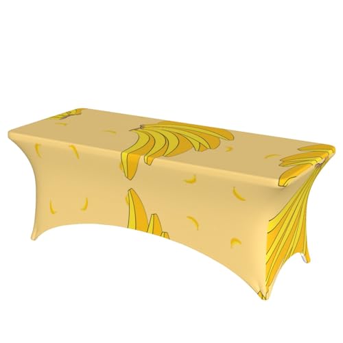 Cartoon Banane Volldruck Rechteckige Tischdecke für Hochzeiten & Partys - Dehnbare, langlebige Terrassenbankett-Tischdecke Cartoon Banane Volldruck Rechteckige Tischdecke für Hochzeiten & Partys - Dehnbare, langlebige Terrassenbankett-Tischdecke von SamLng