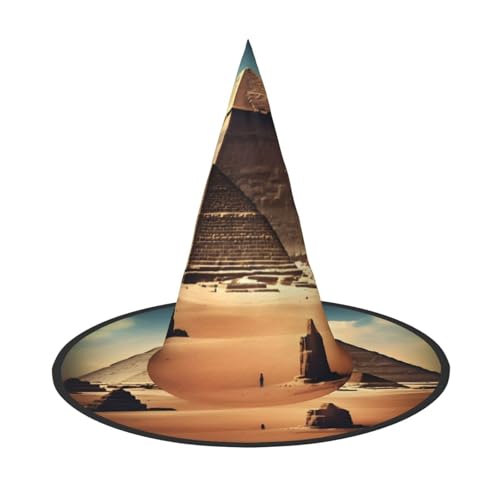 Dreaming of the Pyramids of Khufu Halloween Hexenhut für Erwachsene Partyhut Maskerade Karneval Cosplay Spitze Horn Dekoration Cap Dreaming of the Pyramids of Khufu Halloween Hexenhut für Erwachsene Partyhut Maskerade Karneval Cosplay Spitze Horn Dekoration Cap von SamLng