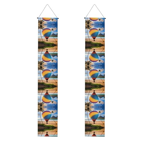 Hawaii-Heißluftballon-Druck, Abschlussfeier, Veranda-Banner – vielseitige Party-Dekorationen, perfekt für Haustür, Wand, Terrasse und mehr von SamLng