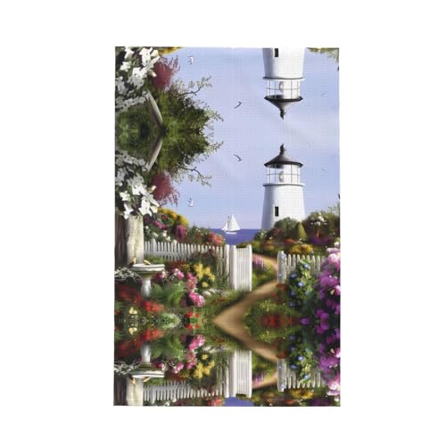 Leuchtturm Diamond Painting Waffel-Küchentuch - saugfähige Geschirrtücher für den Haushalt - ideal für Küche, Bad und Tee Leuchtturm Diamond Painting Waffel-Küchentuch - saugfähige Geschirrtücher für den Haushalt - ideal für Küche, Bad und Tee von SamLng