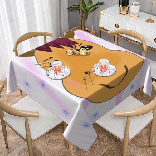 Quadratische Tischdecke mit Cartoon-Pferdekopf-Druck, perfekt für Hochzeiten im Innen- und Außenbereich, Teepartys und mehr, ideale Küchendekoration von SamLng