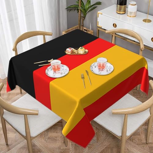 Quadratische Tischdecke mit Deutschlandflaggen-Druck, perfekt für Hochzeiten im Innen- und Außenbereich, Teepartys und mehr, ideale Küchendekoration von SamLng