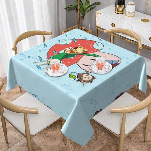 Quadratische Tischdecke mit Sonnenblumenkernen und Pilzdruck, perfekt für Hochzeiten im Innen- und Außenbereich, Teepartys und mehr, ideale Küchendekoration Quadratische Tischdecke mit Sonnenblumenkernen und Pilzdruck, perfekt für Hochzeiten im Innen- und Außenbereich, Teepartys und mehr, ideale Küchendekoration von SamLng