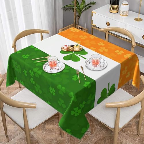Quadratische Tischdecke mit irischer Flagge, perfekt für Hochzeiten im Innen- und Außenbereich, Teepartys und mehr, ideale Küchendekoration Quadratische Tischdecke mit irischer Flagge, perfekt für Hochzeiten im Innen- und Außenbereich, Teepartys und mehr, ideale Küchendekoration von SamLng