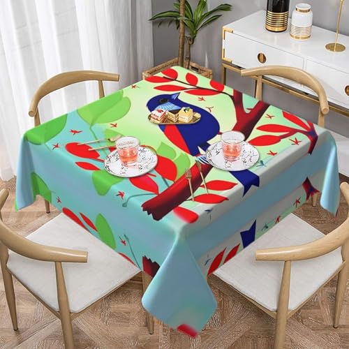 Quadratische Tischdecke mit rotem Blattmotiv – perfekt für Hochzeiten im Innen- und Außenbereich, Teepartys und mehr – ideale Küchendekoration Quadratische Tischdecke mit rotem Blattmotiv – perfekt für Hochzeiten im Innen- und Außenbereich, Teepartys und mehr – ideale Küchendekoration von SamLng