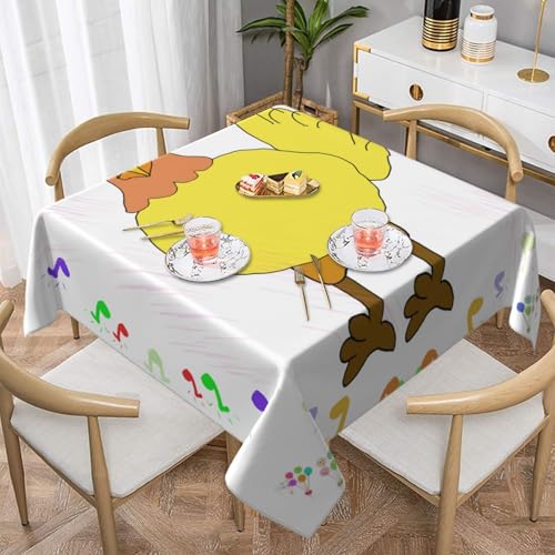 Quadratische Tischdecke mit singender Henne – perfekt für Hochzeiten im Innen- und Außenbereich, Teepartys und mehr – ideale Küchendekoration Quadratische Tischdecke mit singender Henne – perfekt für Hochzeiten im Innen- und Außenbereich, Teepartys und mehr – ideale Küchendekoration von SamLng