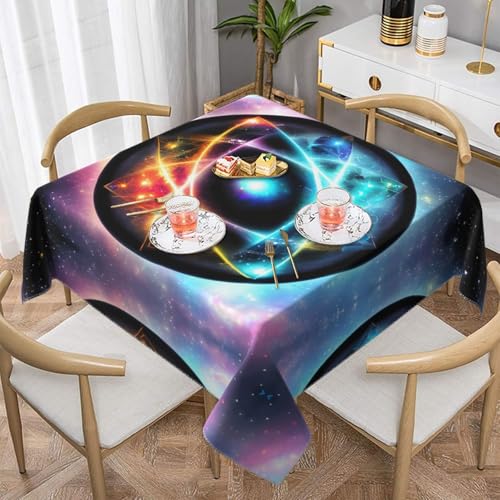 Quadratische Tischdecke mit wunderbarem Universum-Druck, perfekt für Hochzeiten im Innen- und Außenbereich, Teepartys und mehr, ideale Küchendekoration Quadratische Tischdecke mit wunderbarem Universum-Druck, perfekt für Hochzeiten im Innen- und Außenbereich, Teepartys und mehr, ideale Küchendekoration von SamLng