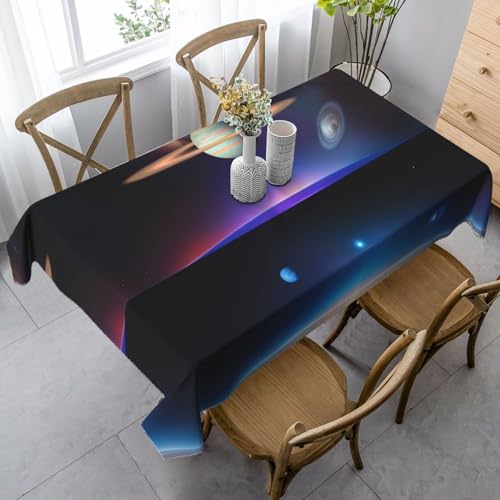 Rechteckige Tischdecke mit kosmischem Saturn-Druck, waschbar, klassische Küchendekoration für Esstisch, Tischplatte und Party-Tischdecken Rechteckige Tischdecke mit kosmischem Saturn-Druck, waschbar, klassische Küchendekoration für Esstisch, Tischplatte und Party-Tischdecken von SamLng