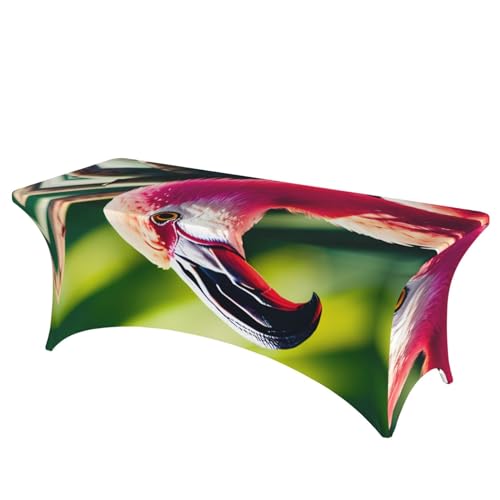 Rechteckige Tischdecke mit tropischen Flamingos und Ananas, abwischbar, dehnbar, langlebig und stilvoll, Tischdecke für den Innen- und Außenbereich Rechteckige Tischdecke mit tropischen Flamingos und Ananas, abwischbar, dehnbar, langlebig und stilvoll, Tischdecke für den Innen- und Außenbereich von SamLng