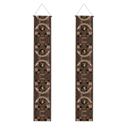 Rustikaler Lodge-Bär-Druck für Abschlussfeiern, Veranda-Banner – vielseitige Party-Dekorationen, perfekt für Haustür, Wand, Terrasse und mehr Rustikaler Lodge-Bär-Druck für Abschlussfeiern, Veranda-Banner – vielseitige Party-Dekorationen, perfekt für Haustür, Wand, Terrasse und mehr von SamLng