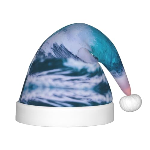 SamLng Blue Ocean Wave Weihnachtsmütze – warme Urlaubsmütze, perfekt für Weihnachten, Neujahrsparty, Festival – idealer Kopfschmuck für Kinder von 4–12 Jahren SamLng Blue Ocean Wave Weihnachtsmütze – warme Urlaubsmütze, perfekt für Weihnachten, Neujahrsparty, Festival – idealer Kopfschmuck für Kinder von 4–12 Jahren von SamLng