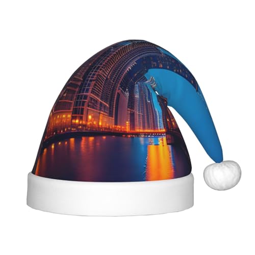 SamLng Chicago Night Weihnachtsmütze – warme Urlaubsmütze, perfekt für Weihnachten, Neujahrsparty, Festival – idealer Kopfschmuck für Kinder von 4–12 Jahren SamLng Chicago Night Weihnachtsmütze – warme Urlaubsmütze, perfekt für Weihnachten, Neujahrsparty, Festival – idealer Kopfschmuck für Kinder von 4–12 Jahren von SamLng