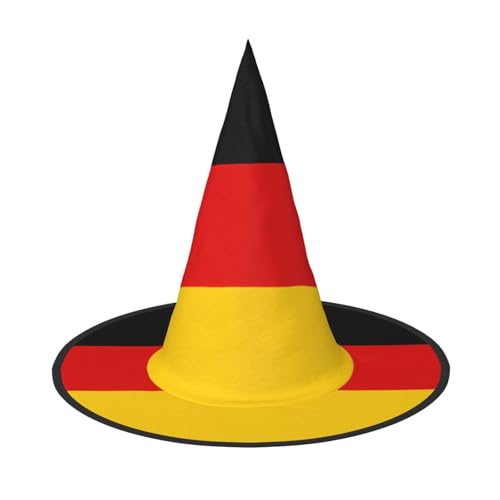 SamLng Deutsche Flagge Halloween Hexenhut für Erwachsene Partyhut Maskerade Karneval Cosplay Spitzhorn Dekoration Kappe SamLng Deutsche Flagge Halloween Hexenhut für Erwachsene Partyhut Maskerade Karneval Cosplay Spitzhorn Dekoration Kappe von SamLng
