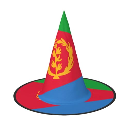 SamLng Eritreische Flagge Halloween Hexenhut für Erwachsene Partyhut für Maskerade Karneval Cosplay Spitzhorn Dekoration Kappe SamLng Eritreische Flagge Halloween Hexenhut für Erwachsene Partyhut für Maskerade Karneval Cosplay Spitzhorn Dekoration Kappe von SamLng
