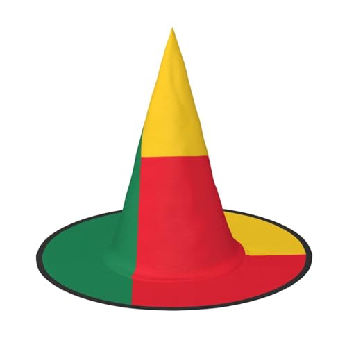 SamLng Flagge Benin Halloween Hexenhut für Erwachsene Partyhut Maskerade Karneval Cosplay Spitze Horn Dekoration Kappe SamLng Flagge Benin Halloween Hexenhut für Erwachsene Partyhut Maskerade Karneval Cosplay Spitze Horn Dekoration Kappe von SamLng