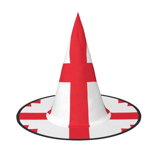 SamLng Flagge Georgiens Halloween Hexenhut für Erwachsene Partyhut Maskerade Karneval Cosplay Spitze Horn Dekoration Kappe SamLng Flagge Georgiens Halloween Hexenhut für Erwachsene Partyhut Maskerade Karneval Cosplay Spitze Horn Dekoration Kappe von SamLng