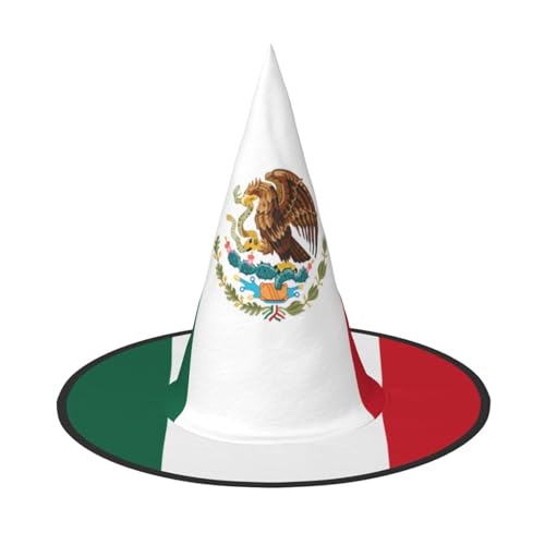 SamLng Flagge Mexikos Halloween Hexenhut für Erwachsene Partyhut Maskerade Karneval Cosplay Spitze Horn Dekoration Kappe SamLng Flagge Mexikos Halloween Hexenhut für Erwachsene Partyhut Maskerade Karneval Cosplay Spitze Horn Dekoration Kappe von SamLng