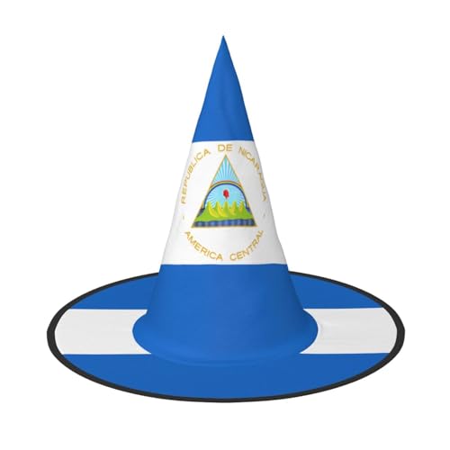 SamLng Flagge Nicaragua Halloween Hexenhut für Erwachsene Partyhut Maskerade Karneval Cosplay Spitze Horn Dekoration Kappe SamLng Flagge Nicaragua Halloween Hexenhut für Erwachsene Partyhut Maskerade Karneval Cosplay Spitze Horn Dekoration Kappe von SamLng