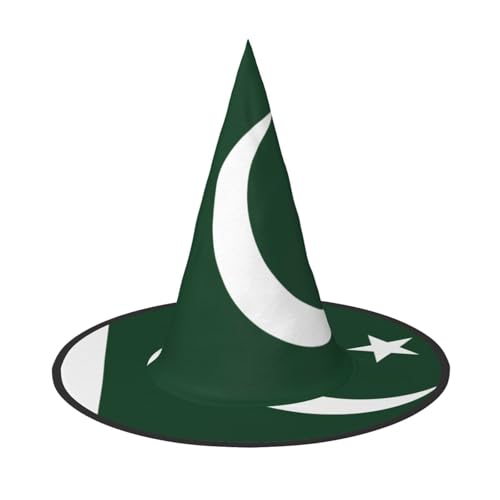 SamLng Flagge Pakistans Halloween Hexenhut für Erwachsene Partyhut Maskerade Karneval Cosplay Spitze Horn Dekoration Kappe SamLng Flagge Pakistans Halloween Hexenhut für Erwachsene Partyhut Maskerade Karneval Cosplay Spitze Horn Dekoration Kappe von SamLng