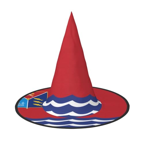 SamLng Flagge von Magadan Halloween Hexenhut für Erwachsene Partyhut Maskerade Karneval Cosplay Spitze Horn Dekoration Kappe von SamLng