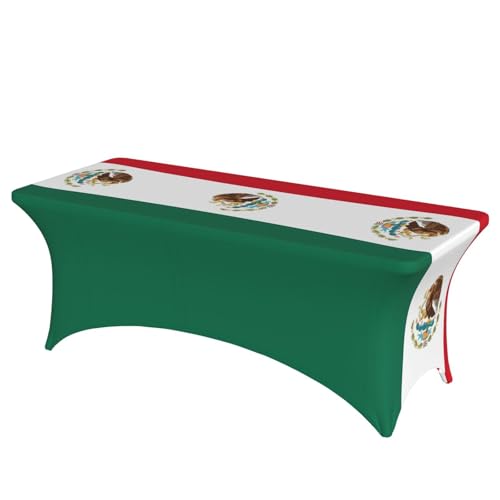 SamLng Flagge von Mexiko Volldruck Rechteckige Tischdecke für Hochzeiten & Partys – dehnbar, langlebig, Terrassenbankett-Tischdecke SamLng Flagge von Mexiko Volldruck Rechteckige Tischdecke für Hochzeiten & Partys – dehnbar, langlebig, Terrassenbankett-Tischdecke von SamLng