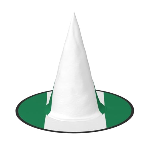 SamLng Flagge von Nigeria Halloween Hexenhut für Erwachsene Partyhut Maskerade Karneval Cosplay Spitze Horn Dekoration Kappe SamLng Flagge von Nigeria Halloween Hexenhut für Erwachsene Partyhut Maskerade Karneval Cosplay Spitze Horn Dekoration Kappe von SamLng