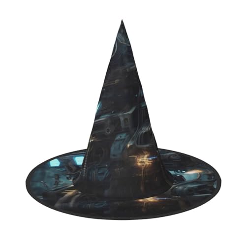 SamLng Future Robot Halloween Hexenhut für Erwachsene Partyhut Maskerade Karneval Cosplay Spitze Horn Dekoration Cap SamLng Future Robot Halloween Hexenhut für Erwachsene Partyhut Maskerade Karneval Cosplay Spitze Horn Dekoration Cap von SamLng
