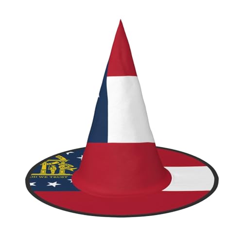 SamLng Georgia Flagge Halloween Hexenhut für Erwachsene Partyhut Maskerade Karneval Cosplay Spitze Horn Dekoration Kappe SamLng Georgia Flagge Halloween Hexenhut für Erwachsene Partyhut Maskerade Karneval Cosplay Spitze Horn Dekoration Kappe von SamLng