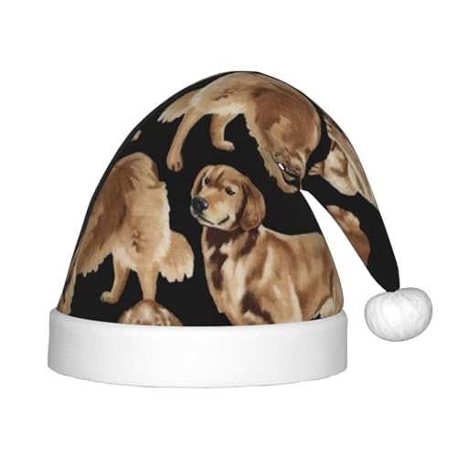SamLng Golden Retrievers Weihnachtsmütze – warme Urlaubsmütze, perfekt für Weihnachten, Neujahrsparty, Festival – idealer Kopfschmuck für Kinder von 4–12 Jahren SamLng Golden Retrievers Weihnachtsmütze – warme Urlaubsmütze, perfekt für Weihnachten, Neujahrsparty, Festival – idealer Kopfschmuck für Kinder von 4–12 Jahren von SamLng