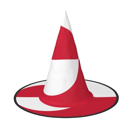 SamLng Grönland Flagge Halloween Hexenhut für Erwachsene Partyhut Maskerade Karneval Cosplay Spitze Horn Dekoration Kappe SamLng Grönland Flagge Halloween Hexenhut für Erwachsene Partyhut Maskerade Karneval Cosplay Spitze Horn Dekoration Kappe von SamLng