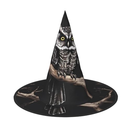 SamLng Late Night Eule Halloween Hexenhut für Erwachsene Partyhut Maskerade Karneval Cosplay Spitze Horn Dekoration Kappe SamLng Late Night Eule Halloween Hexenhut für Erwachsene Partyhut Maskerade Karneval Cosplay Spitze Horn Dekoration Kappe von SamLng