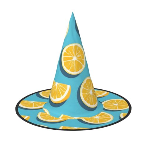 SamLng Lemon Wedges Halloween Hexenhut für Erwachsene Partyhut Maskerade Karneval Cosplay Spitze Horn Dekoration Cap SamLng Lemon Wedges Halloween Hexenhut für Erwachsene Partyhut Maskerade Karneval Cosplay Spitze Horn Dekoration Cap von SamLng