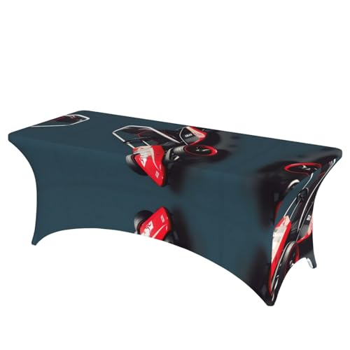 SamLng Mini-Kart-Tischdecke mit Volldruck, rechteckig, für Hochzeiten und Partys, dehnbar, strapazierfähig, für Terrasse, Bankett von SamLng
