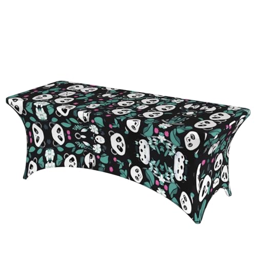 SamLng Panda Cute Face Full Print Rectangle Tablecloth for Weddings & Parties - Stretchy Durable Patio Bankquet Table Cover SamLng Panda Cute Face Full Print Rectangle Tablecloth for Weddings & Parties - Stretchy Durable Patio Bankquet Table Cover von SamLng