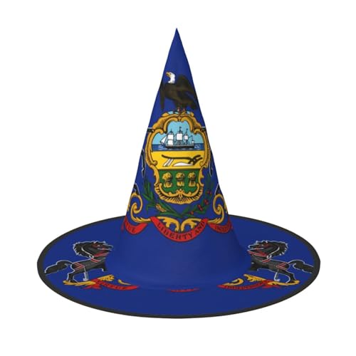 SamLng Pennsylvania Staatsflagge Halloween Hexenhut für Erwachsene - Partyhut für Maskerade Karneval Cosplay - Spitzhorn Dekoration Kappe SamLng Pennsylvania Staatsflagge Halloween Hexenhut für Erwachsene - Partyhut für Maskerade Karneval Cosplay - Spitzhorn Dekoration Kappe von SamLng