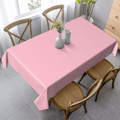 SamLng Rechteckige Tischdecke, einfarbig, rosa Druck, waschbar, klassische Küchendekoration für Esstisch, Tischplatte und Party-Tischdecken SamLng Rechteckige Tischdecke, einfarbig, rosa Druck, waschbar, klassische Küchendekoration für Esstisch, Tischplatte und Party-Tischdecken von SamLng