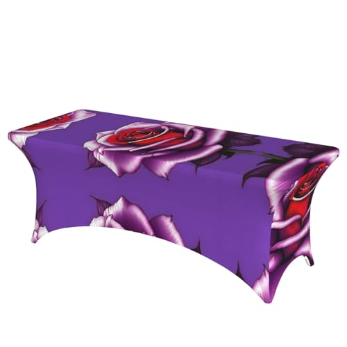 SamLng Rechteckige Tischdecke für Hochzeiten und Partys, dehnbar, langlebig, für Terrasse, Bankett, Fuchsia, Rose SamLng Rechteckige Tischdecke für Hochzeiten und Partys, dehnbar, langlebig, für Terrasse, Bankett, Fuchsia, Rose von SamLng