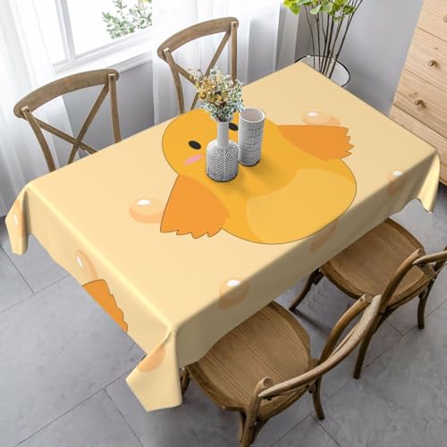 SamLng Rechteckige Tischdecke mit Cartoon-Küken-Druck, waschbar, klassische Küchendekoration für Esstisch, Tischplatte und Party-Tischdecken SamLng Rechteckige Tischdecke mit Cartoon-Küken-Druck, waschbar, klassische Küchendekoration für Esstisch, Tischplatte und Party-Tischdecken von SamLng