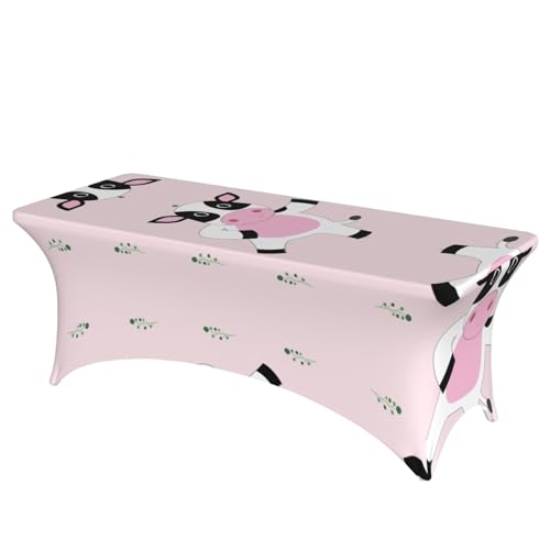 SamLng Rechteckige Tischdecke mit Cartoon-Wadenmotiv, für Hochzeiten und Partys, dehnbar, langlebig, für Terrasse, Bankett von SamLng