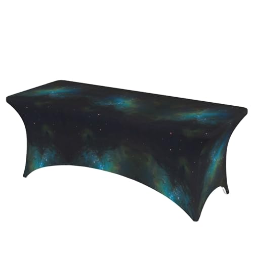 SamLng Rechteckige Tischdecke mit Galaxie-Aufdruck – abwischbar, dehnbar, langlebig und stilvoll, Tischdecke für den Innen- und Außenbereich SamLng Rechteckige Tischdecke mit Galaxie-Aufdruck – abwischbar, dehnbar, langlebig und stilvoll, Tischdecke für den Innen- und Außenbereich von SamLng