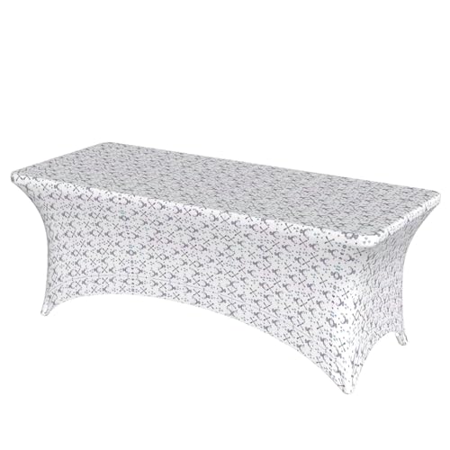 SamLng Rechteckige Tischdecke mit Jagdpfeilen, Dreiecken, Hirschdruck, abwischbar, dehnbar, langlebig und stilvoll, Tischdecke für den Innen- und Außenbereich von SamLng