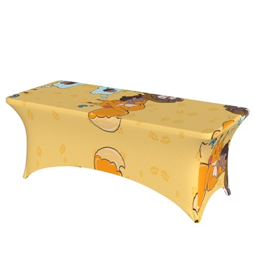 SamLng Rechteckige Tischdecke mit Sonnenblumenkern-Eichhörnchen, Volldruck, für Hochzeiten und Partys, dehnbar, langlebig, Terrassenbankett-Tischdecke SamLng Rechteckige Tischdecke mit Sonnenblumenkern-Eichhörnchen, Volldruck, für Hochzeiten und Partys, dehnbar, langlebig, Terrassenbankett-Tischdecke von SamLng