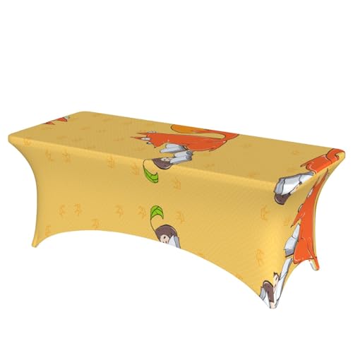 SamLng Rechteckige Tischdecke mit Sonnenblumenkernen und Füchsen, für Hochzeiten und Partys, dehnbar, langlebig, Terrassenbankett-Tischdecke SamLng Rechteckige Tischdecke mit Sonnenblumenkernen und Füchsen, für Hochzeiten und Partys, dehnbar, langlebig, Terrassenbankett-Tischdecke von SamLng