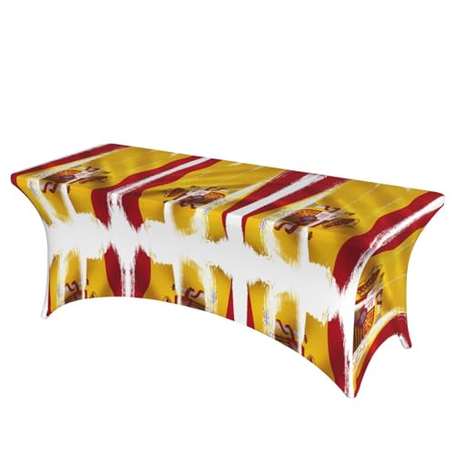 SamLng Rechteckige Tischdecke mit Spanien-Flagge, für Hochzeiten und Partys, dehnbar, langlebig, für Terrasse, Bankett, Tischdecke SamLng Rechteckige Tischdecke mit Spanien-Flagge, für Hochzeiten und Partys, dehnbar, langlebig, für Terrasse, Bankett, Tischdecke von SamLng