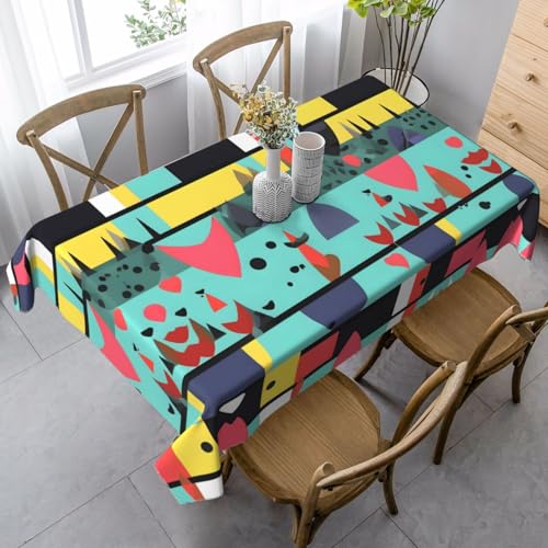 SamLng Rechteckige Tischdecke mit geometrischem Muster, waschbar, klassische Küchendekoration für Esstisch, Tischplatte und Party-Tischdecken SamLng Rechteckige Tischdecke mit geometrischem Muster, waschbar, klassische Küchendekoration für Esstisch, Tischplatte und Party-Tischdecken von SamLng