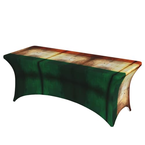 SamLng Rechteckige Tischdecke mit irischer Flagge, für Hochzeiten und Partys, dehnbar, langlebig, für Terrasse, Bankett, Tischdecke SamLng Rechteckige Tischdecke mit irischer Flagge, für Hochzeiten und Partys, dehnbar, langlebig, für Terrasse, Bankett, Tischdecke von SamLng