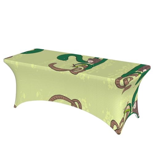 SamLng Sonnenblumenkerne, Regenwurmschlange, Volldruck, rechteckige Tischdecke für Hochzeiten und Partys, dehnbar, langlebig, Terrassenbankett-Tischdecke SamLng Sonnenblumenkerne, Regenwurmschlange, Volldruck, rechteckige Tischdecke für Hochzeiten und Partys, dehnbar, langlebig, Terrassenbankett-Tischdecke von SamLng