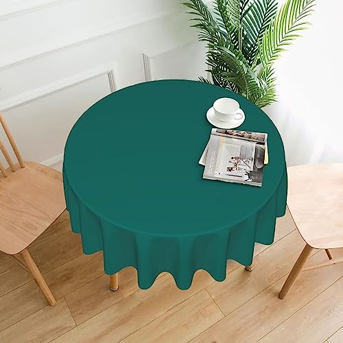 SamLng Tischdecke, rund, einfarbig, dunkelgrün, bedruckt, 152,4 cm, langlebige Dekoration für Couchtische, Esszimmer, Meetings, Büro, Küche SamLng Tischdecke, rund, einfarbig, dunkelgrün, bedruckt, 152,4 cm, langlebige Dekoration für Couchtische, Esszimmer, Meetings, Büro, Küche von SamLng